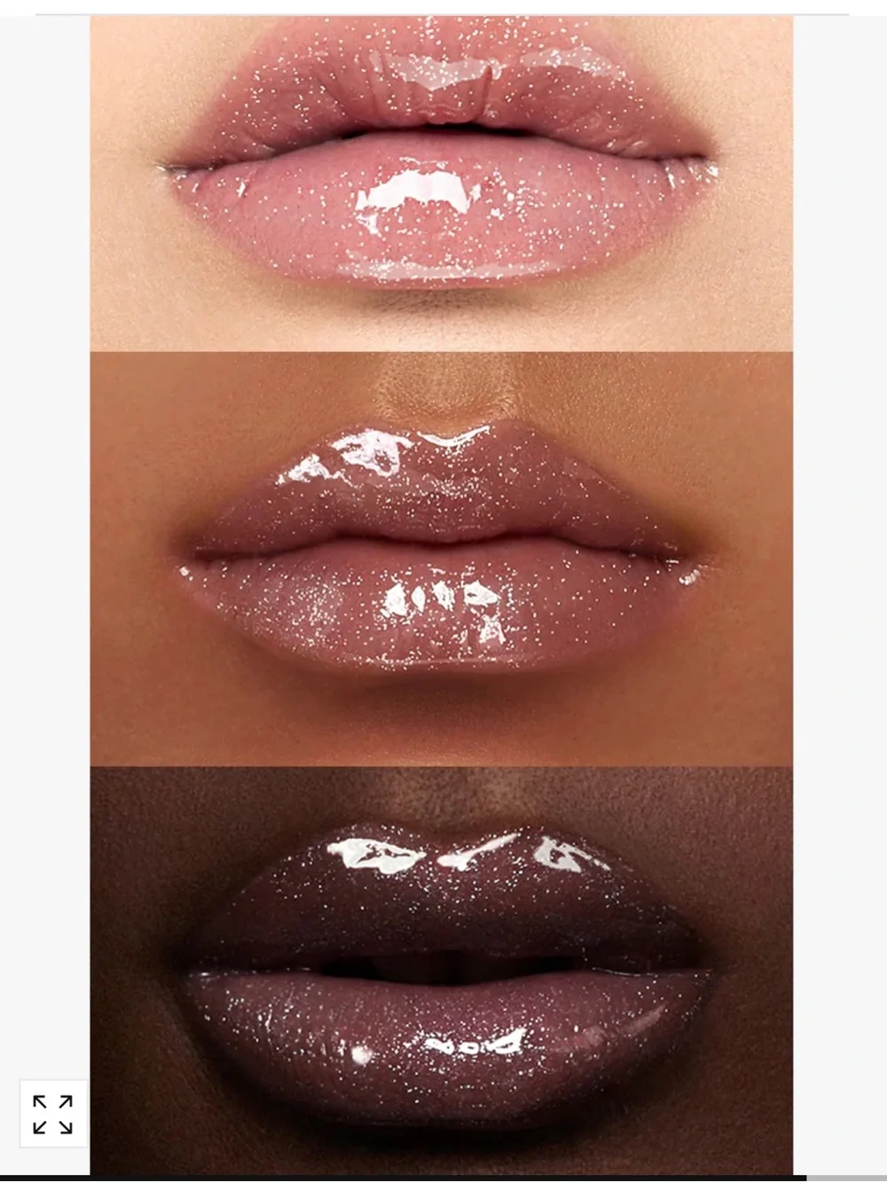Kaleidos Trio Shimmery Lip Gloss Set  Freefall Pink Marlise Penthouse New FullSz